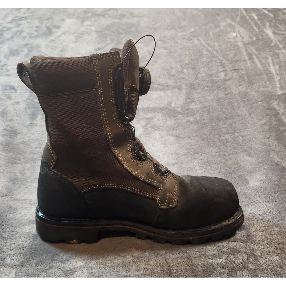 Wolverine Boots Mens 9 Green Black Drillbit Oil Rigger Waterproof BOA W10308